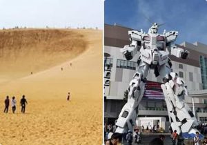 Ada Patung Robot Gundam