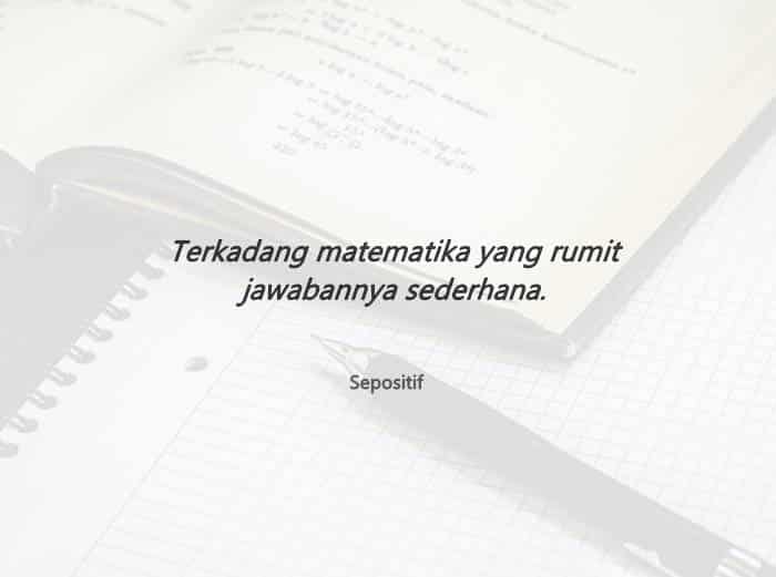 30 Kata Kata Bijak Tentang Matematika Kehidupan