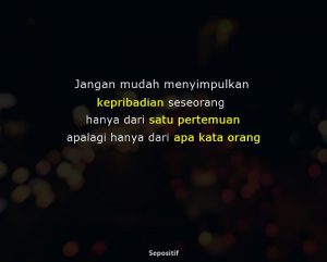 50 Kata Kata Tentang Kepribadian Seseorang