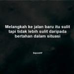 50 Kata Kata Melangkah Sendiri Ke Depan