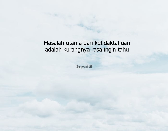 50 Kata Kata Tentang Rasa Ingin Tahu yang Besar