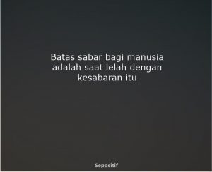 50 Kata Kata Sabar Untuk Diri Sendiri