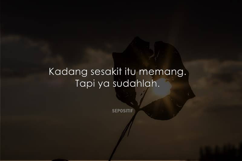 50 Kata Kata Sudahlah Abaikan dan Lupakan Saja