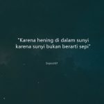 50 Kata Kata Hening dan Keheningan Malam Tarbaik
