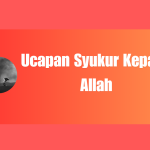 Ucapan Syukur Kepada Allah