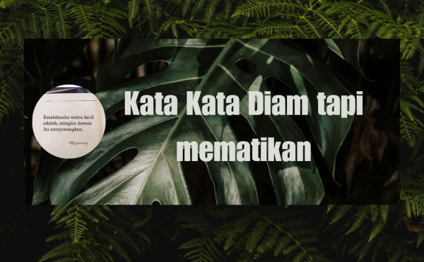 Kata Kata Diam tapi mematikan