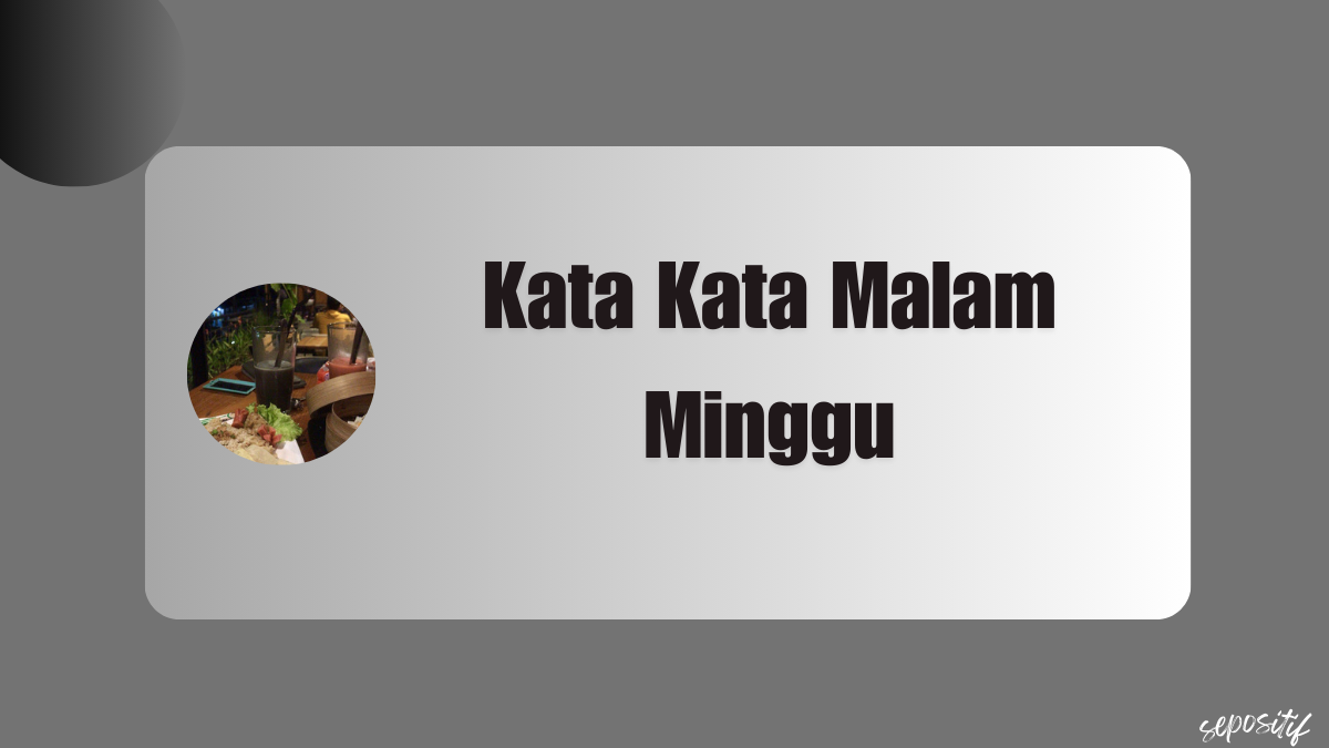 kata kata malam minggu