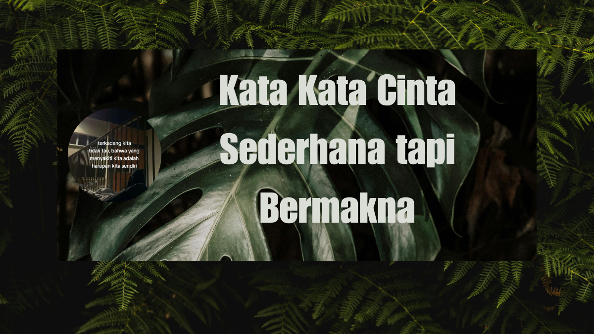 Kata Kata Cinta Sederhana tapi Bermakna