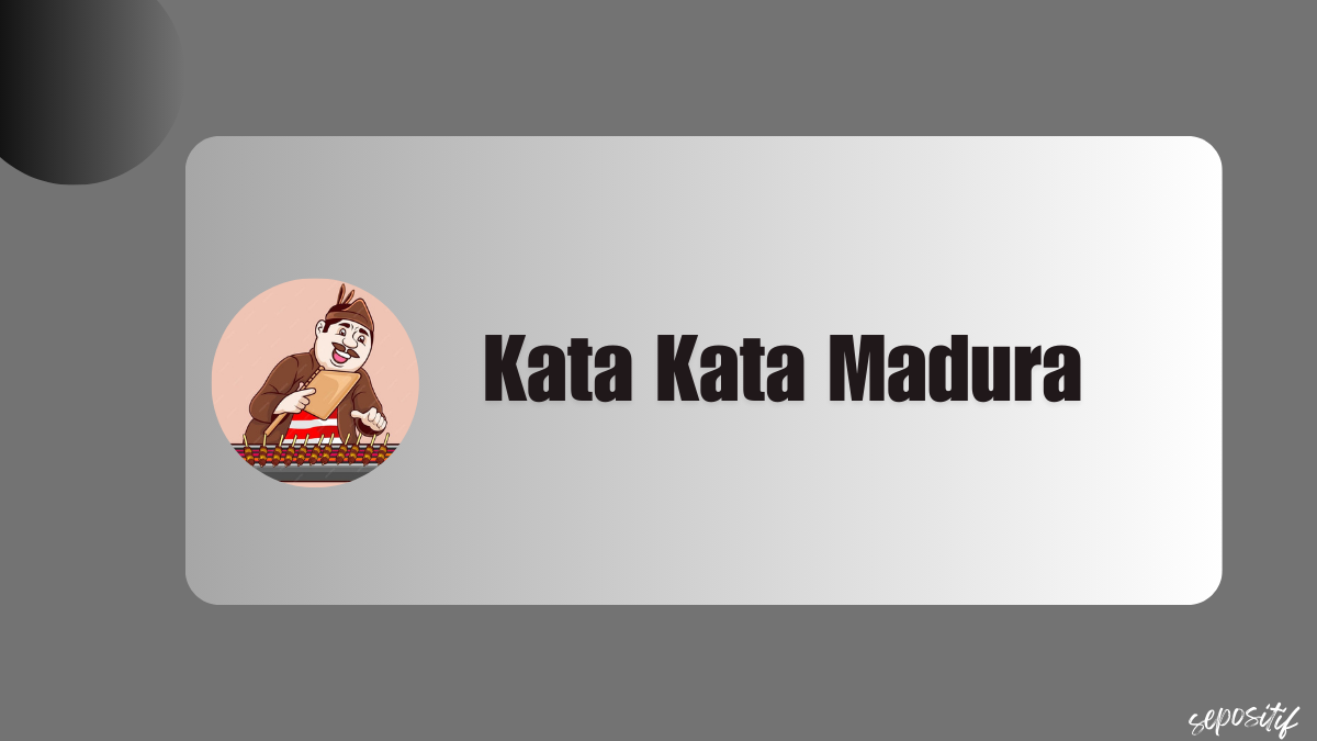 Kata Kata Madura