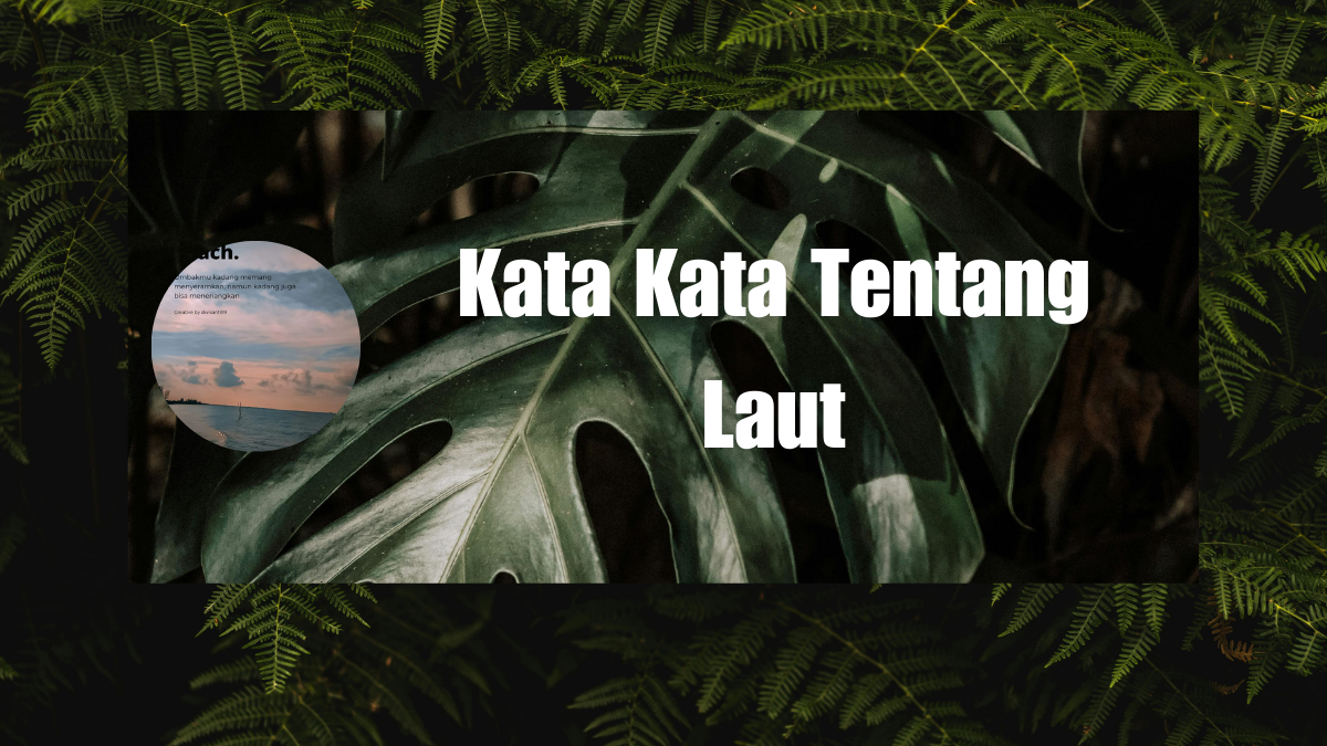 Kata Kata Tentang Laut