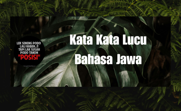 Kata Kata Lucu Bahasa Jawa