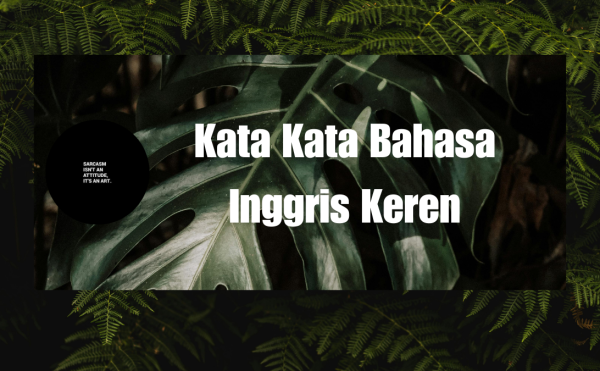 Kata Kata Bahasa Inggris Keren