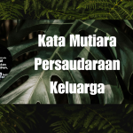 Kata Mutiara Persaudaraan Keluarga