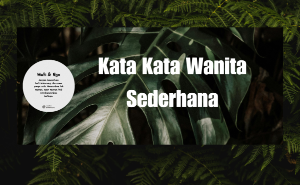 Kata Kata Wanita Sederhana