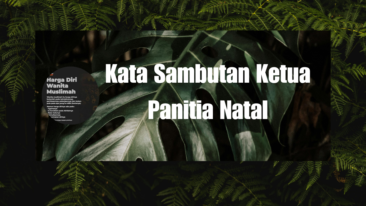 Kata Sambutan Ketua Panitia Natal