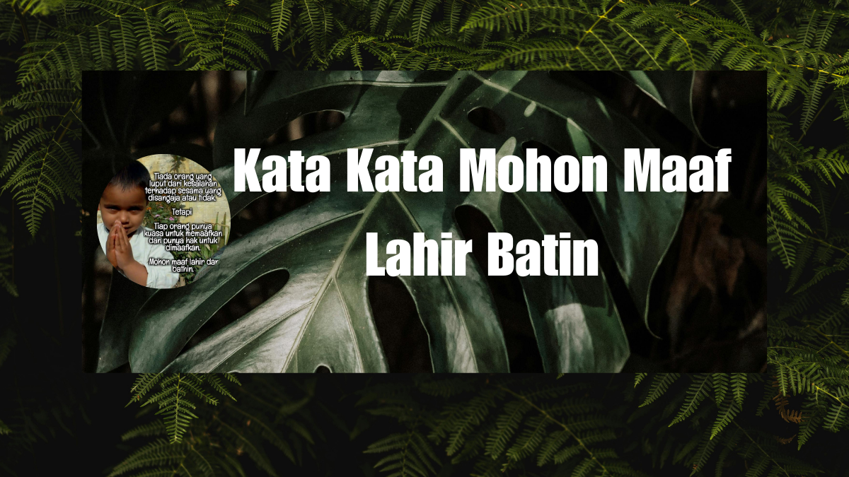 Kata Kata Mohon Maaf Lahir Batin