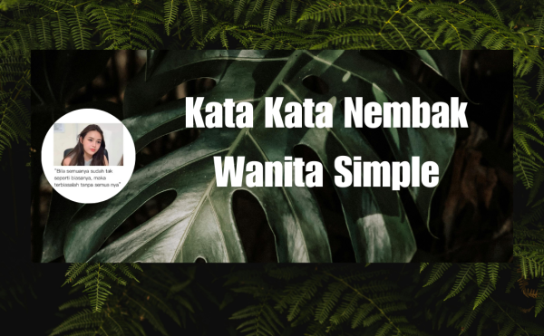 Kata Kata Nembak Wanita Simple