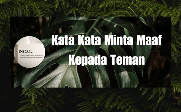 Kata Kata Minta Maaf Kepada Teman