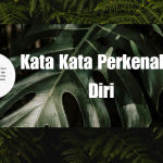 kata kata perkenalan diri