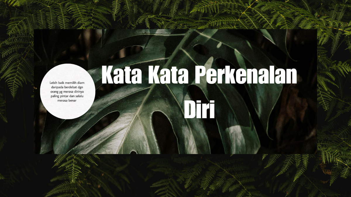 kata kata perkenalan diri