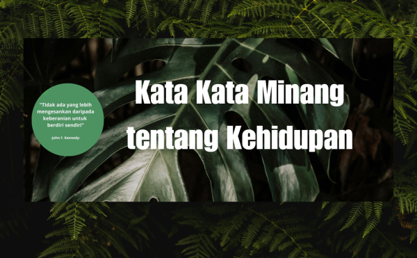 Kata Kata Minang tentang Kehidupan