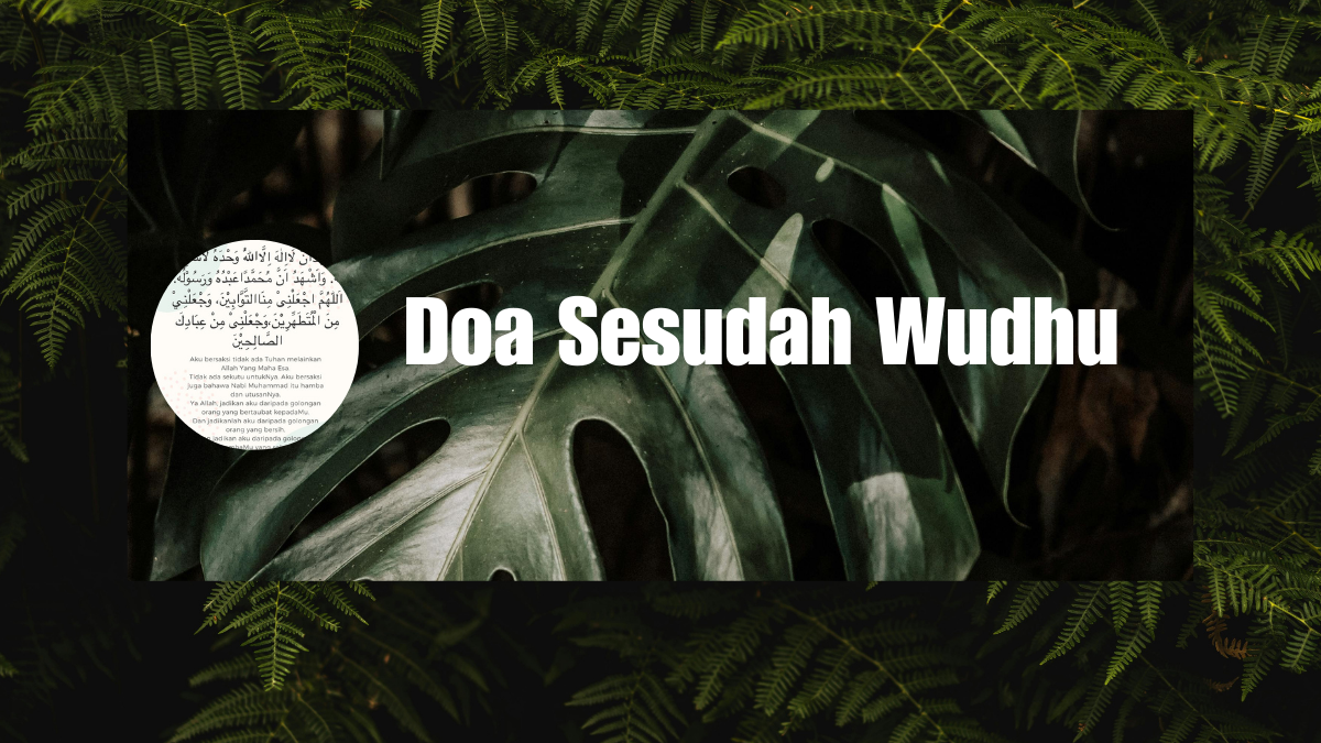 Doa Sesudah Wudhu