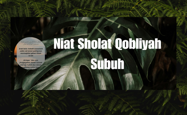 Niat Sholat Qobliyah Subuh