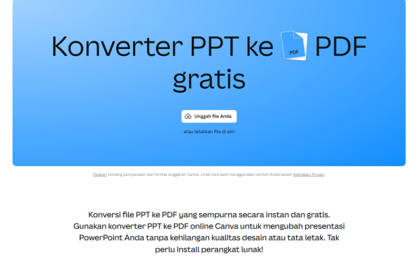 Konversi PPT ke PDF